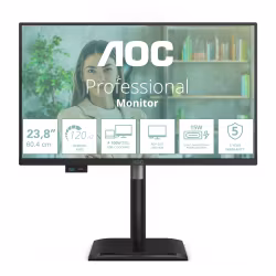 AOC 24P4CV datorskärm 60,5 cm (23,8") 1920 x 1080 pixlar Full HD LED svart