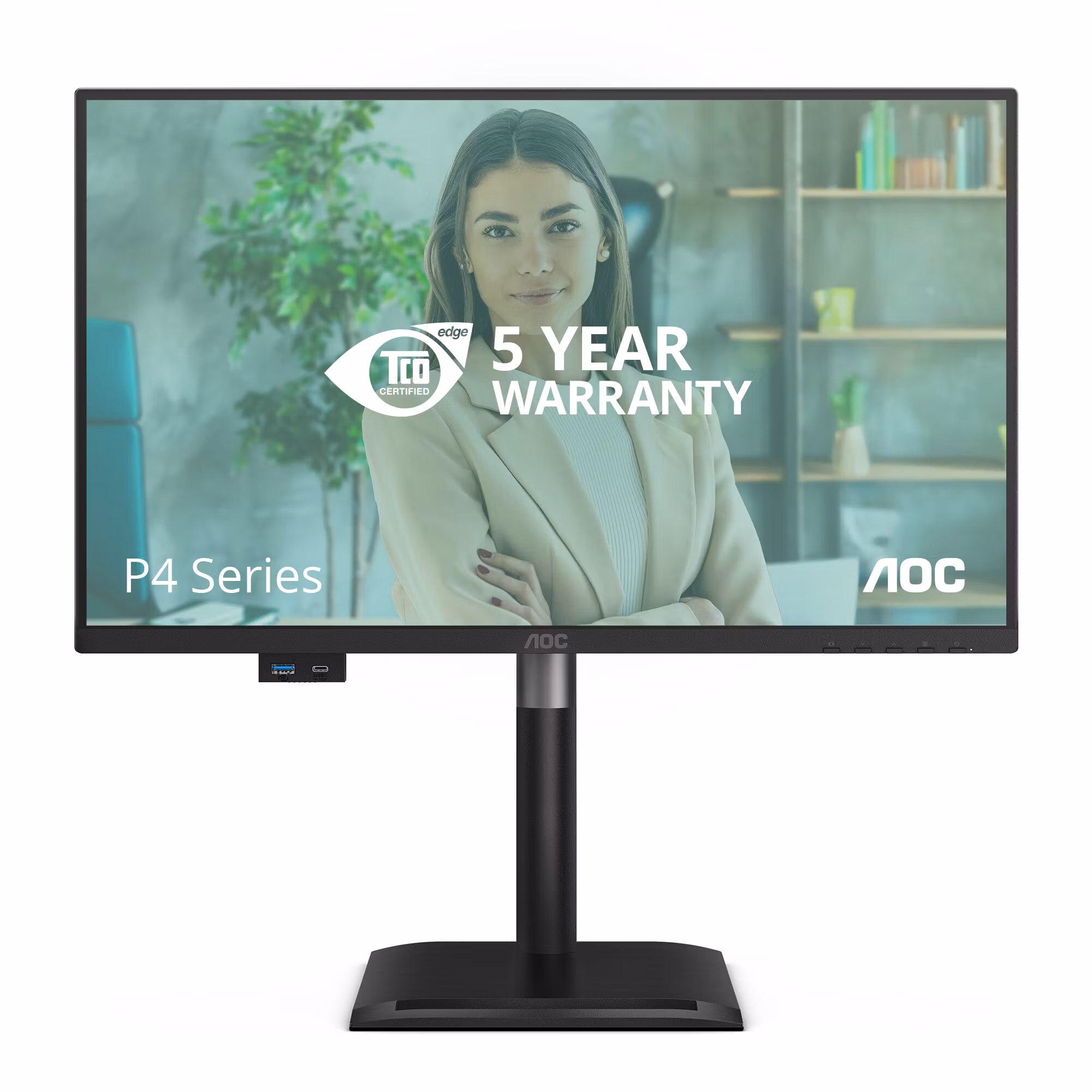 AOC 24P4CV datorskärm 60,5 cm (23,8") 1920 x 1080 pixlar Full HD LED svart
