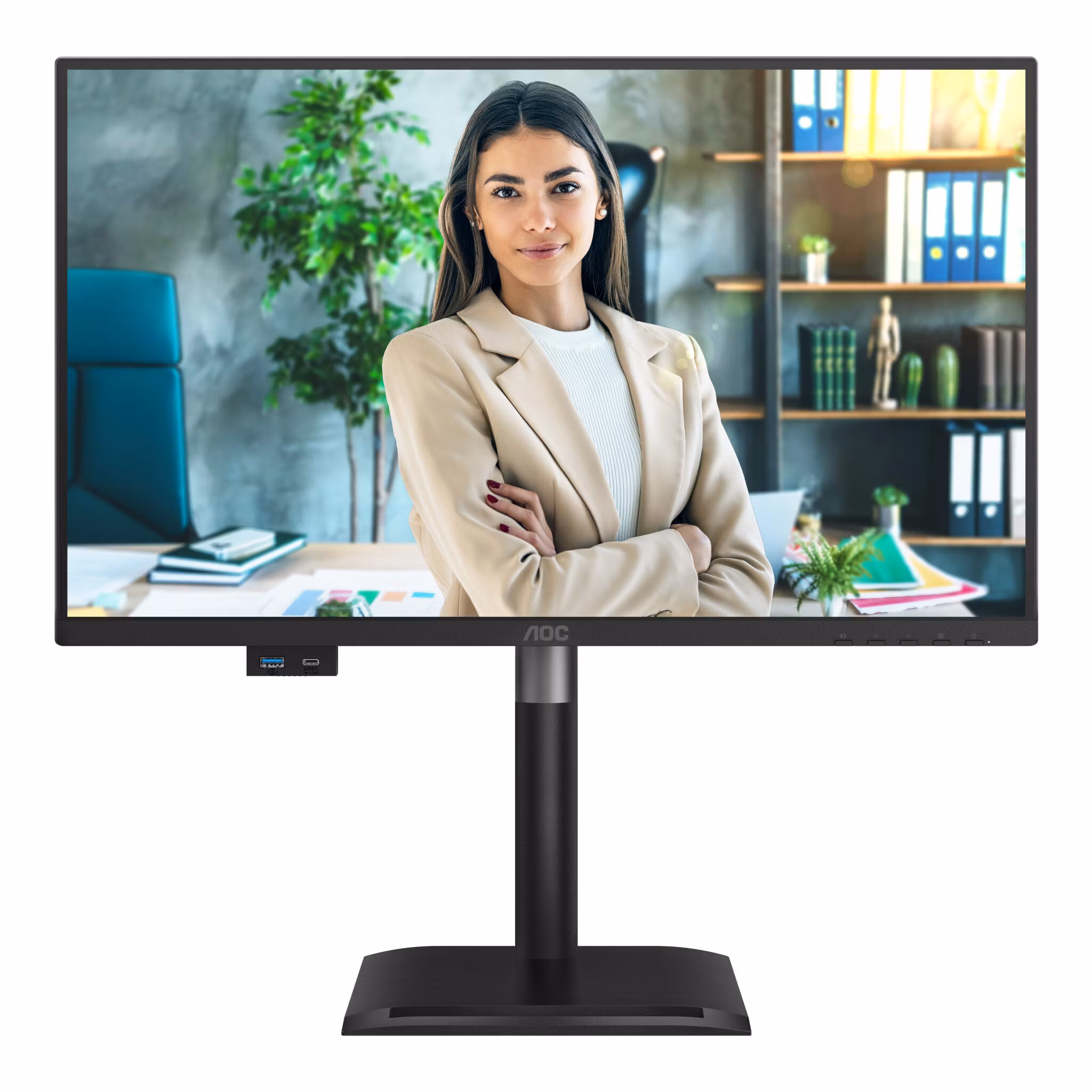 AOC 24P4CV datorskärm 60,5 cm (23,8") 1920 x 1080 pixlar Full HD LED svart