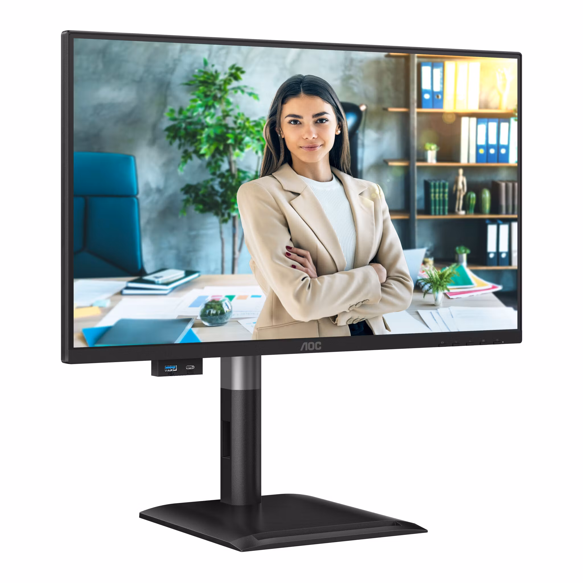 AOC 24P4CV datorskärm 60,5 cm (23,8") 1920 x 1080 pixlar Full HD LED svart