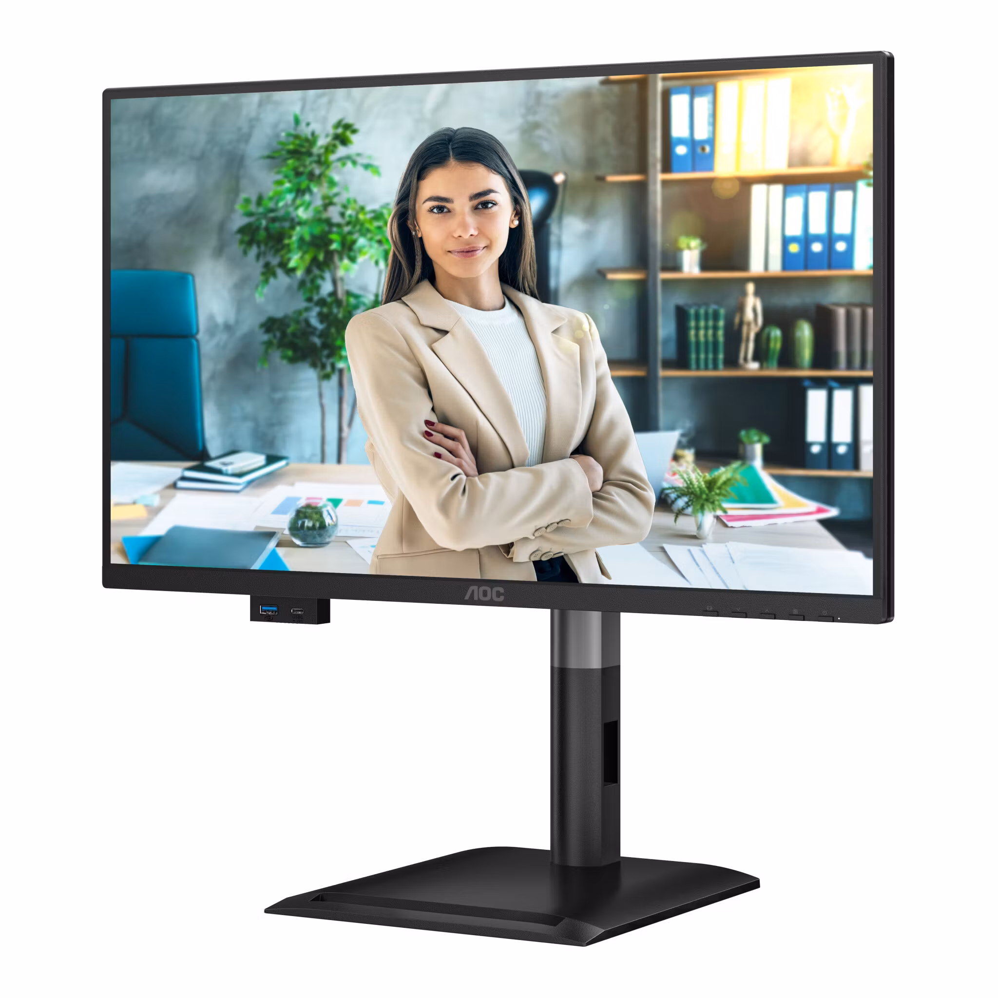 AOC 24P4CV datorskärm 60,5 cm (23,8") 1920 x 1080 pixlar Full HD LED svart