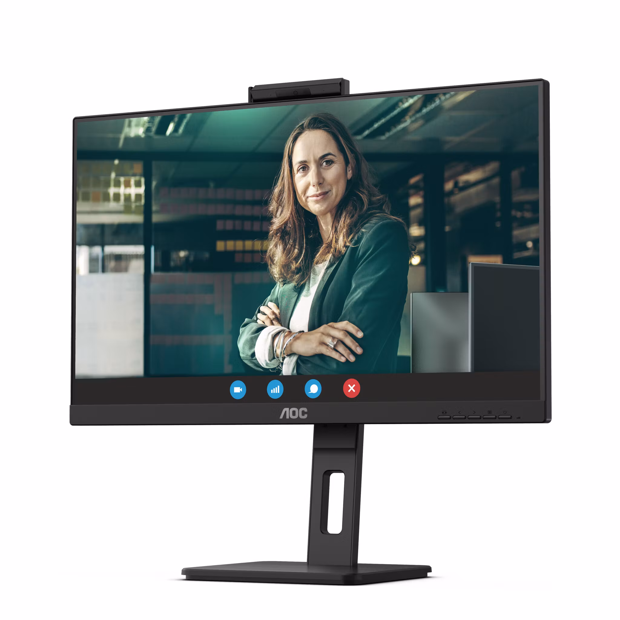AOC Q27P3CW bildskärm 68,6 cm (27") 2560 x 1440 pixlar Quad HD LED Svart