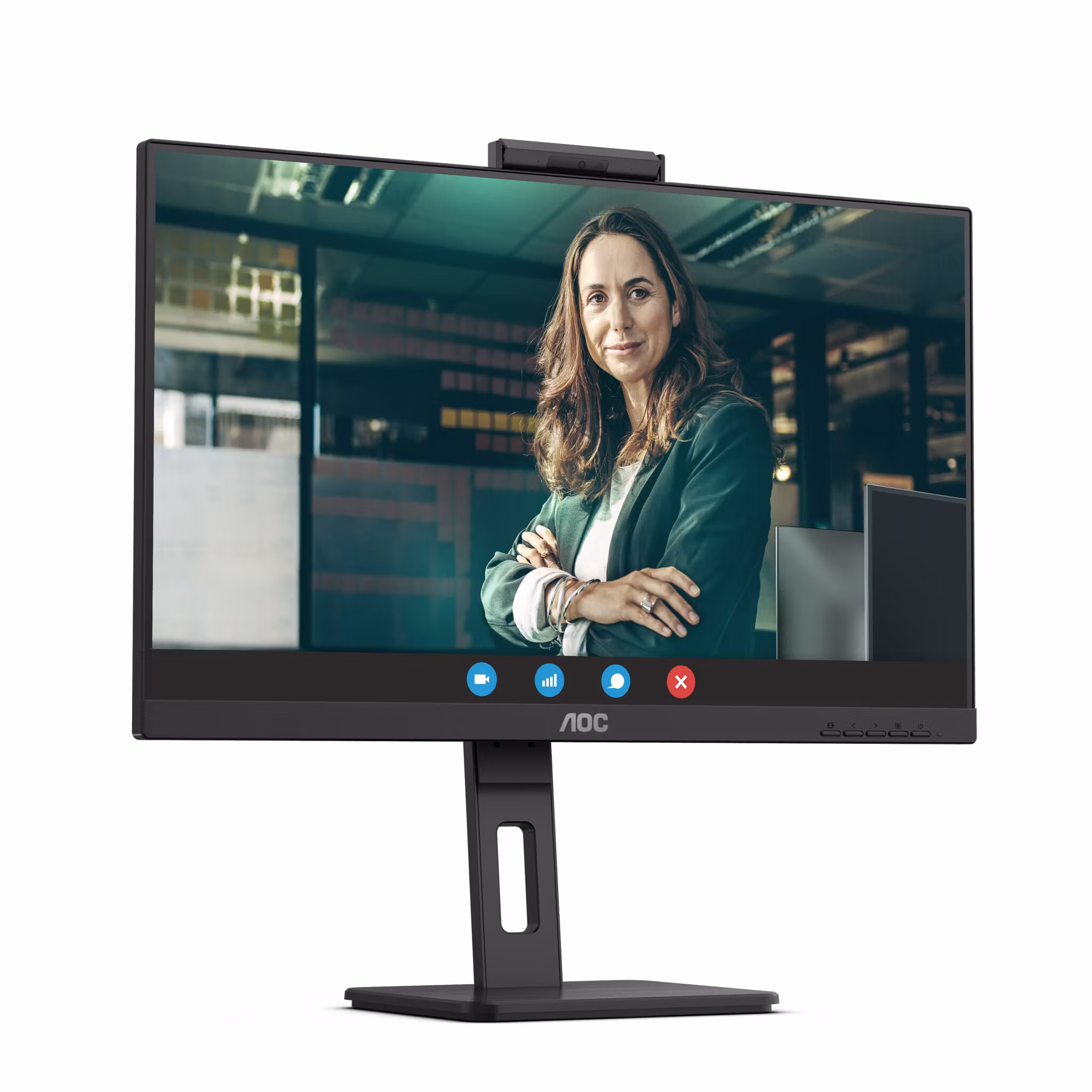 AOC Q27P3CW bildskärm 68,6 cm (27") 2560 x 1440 pixlar Quad HD LED Svart