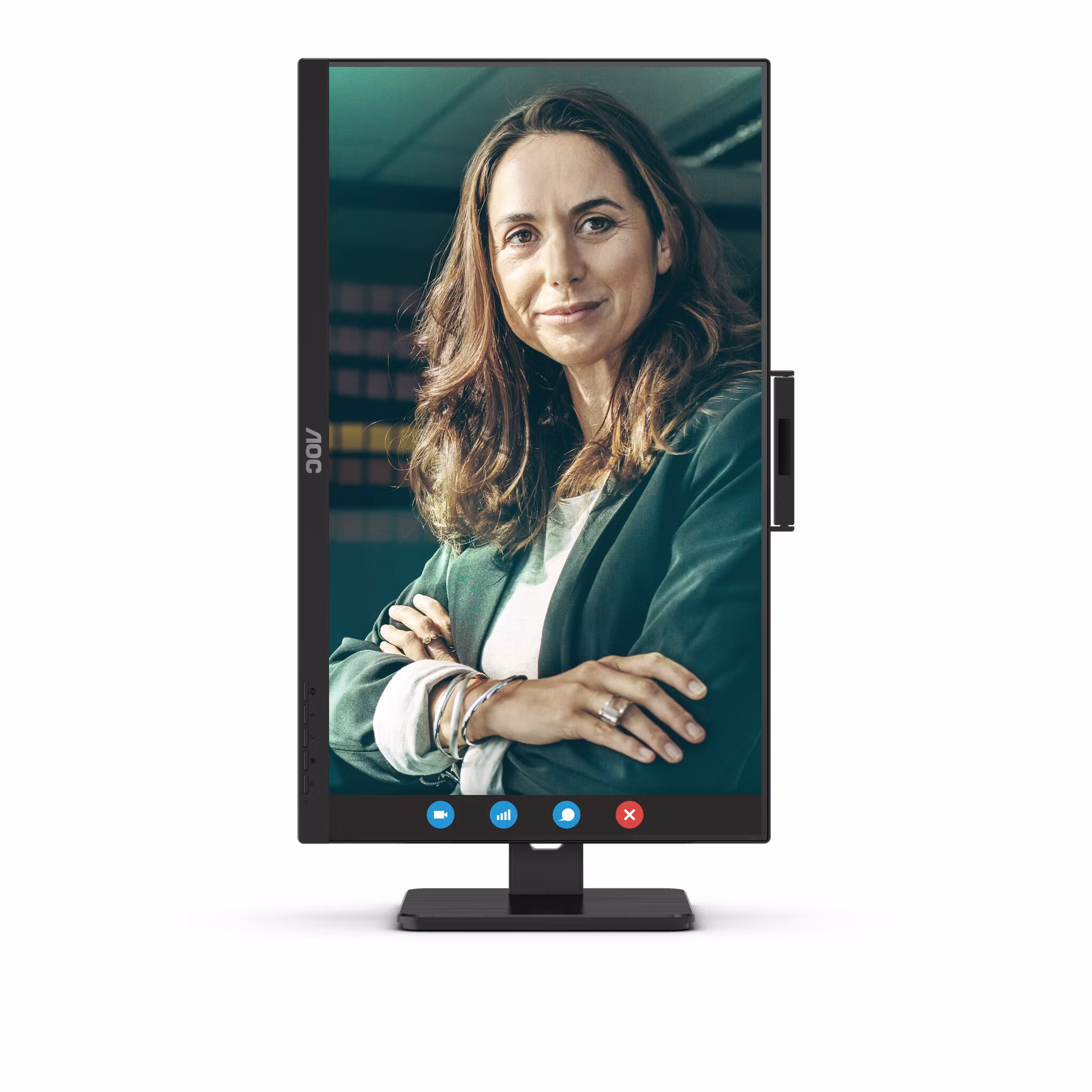 AOC Q27P3CW bildskärm 68,6 cm (27") 2560 x 1440 pixlar Quad HD LED Svart