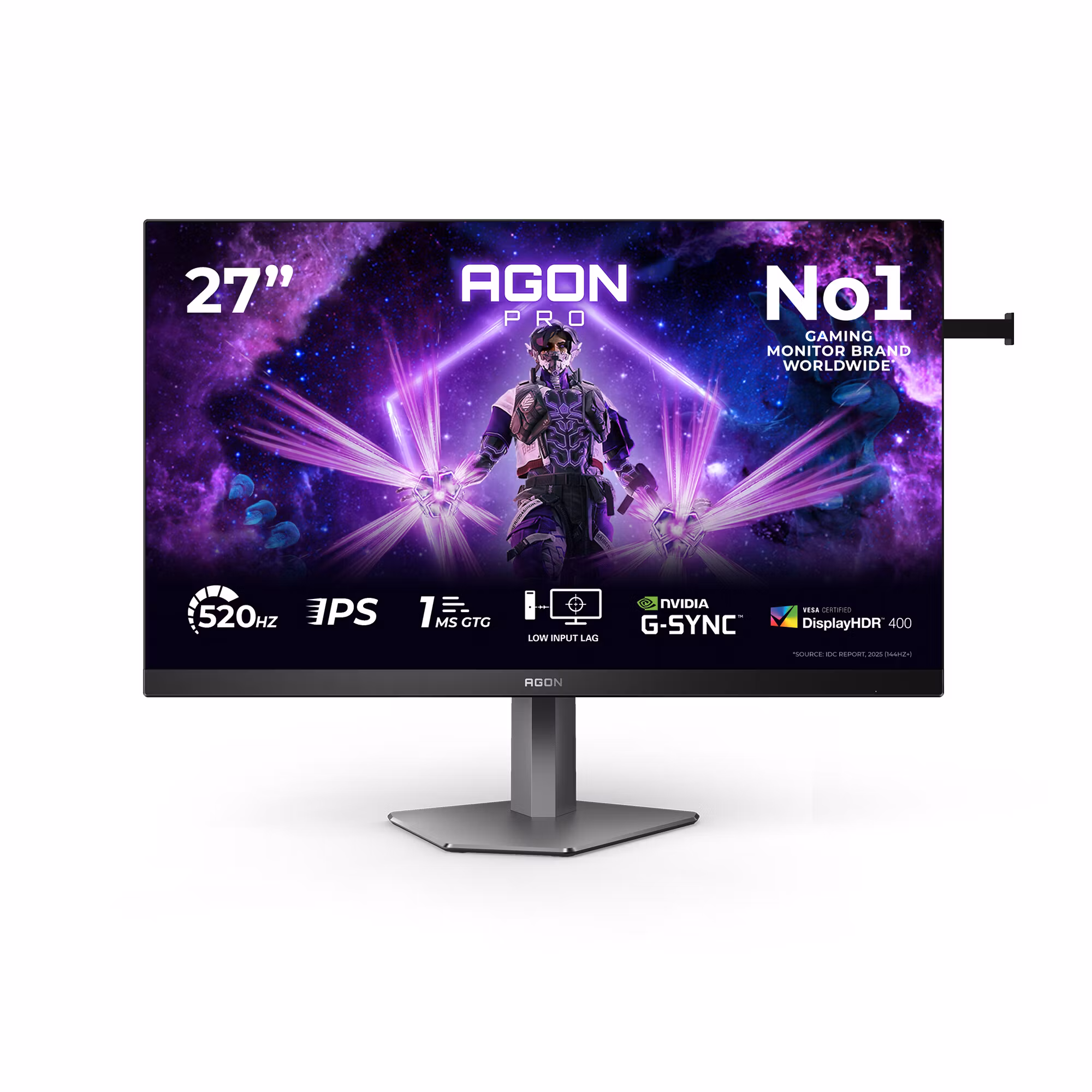 AOC G2 AG276FK datorskärm 68,6 cm (27") 1920 x 1080 pixlar Full HD LED svart, grå