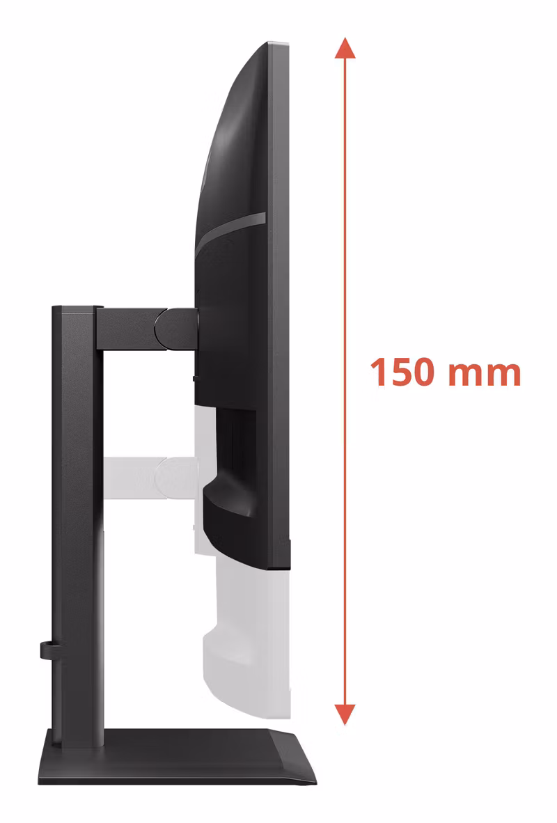 AOC E4 U27E4CV datorskärm 68,6 cm (27") 3840 x 2160 pixlar 4K Ultra HD LED Svart