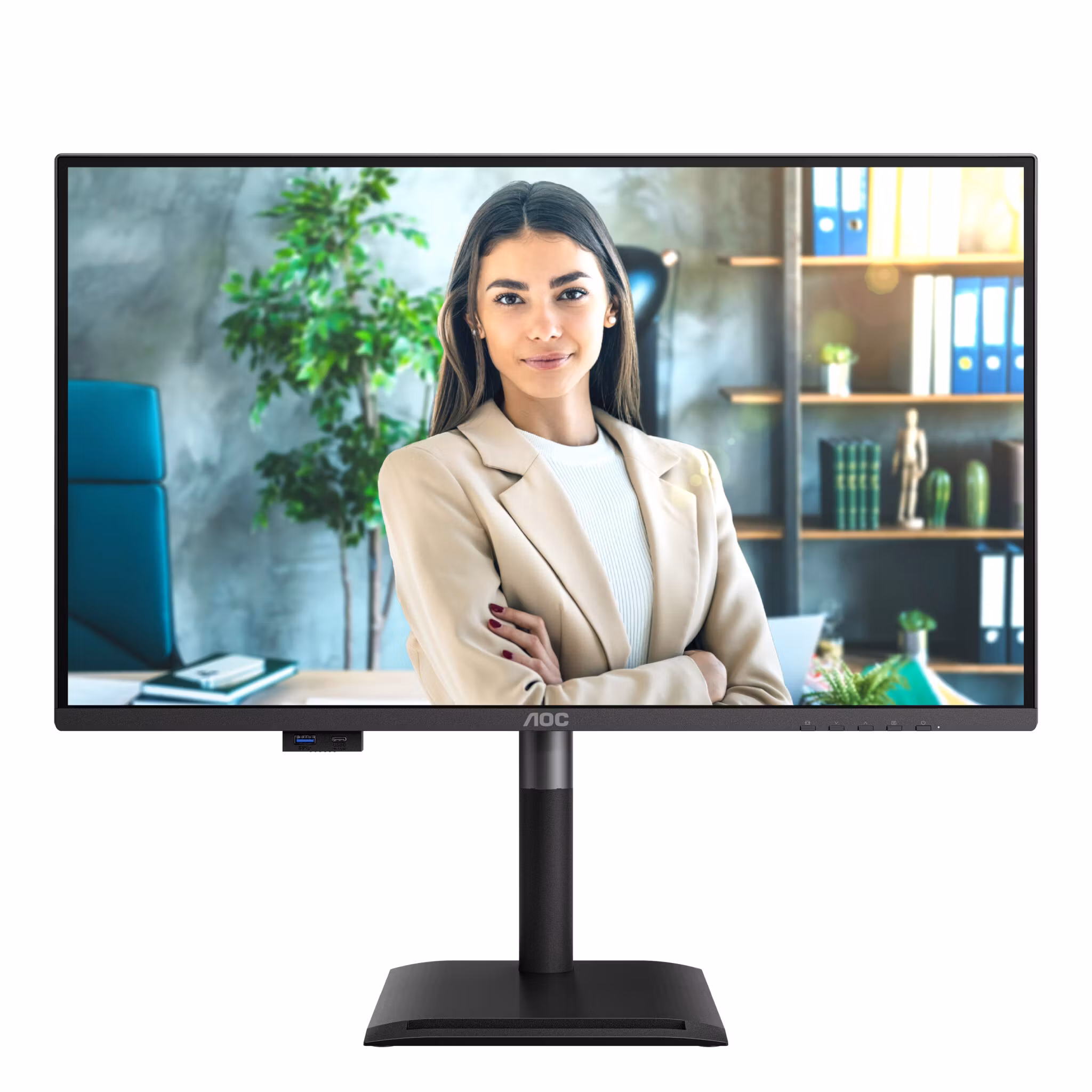 AOC Q27P4U datorskärm 68,6 cm (27") 2560 x 1440 pixlar Wide Quad HD svart