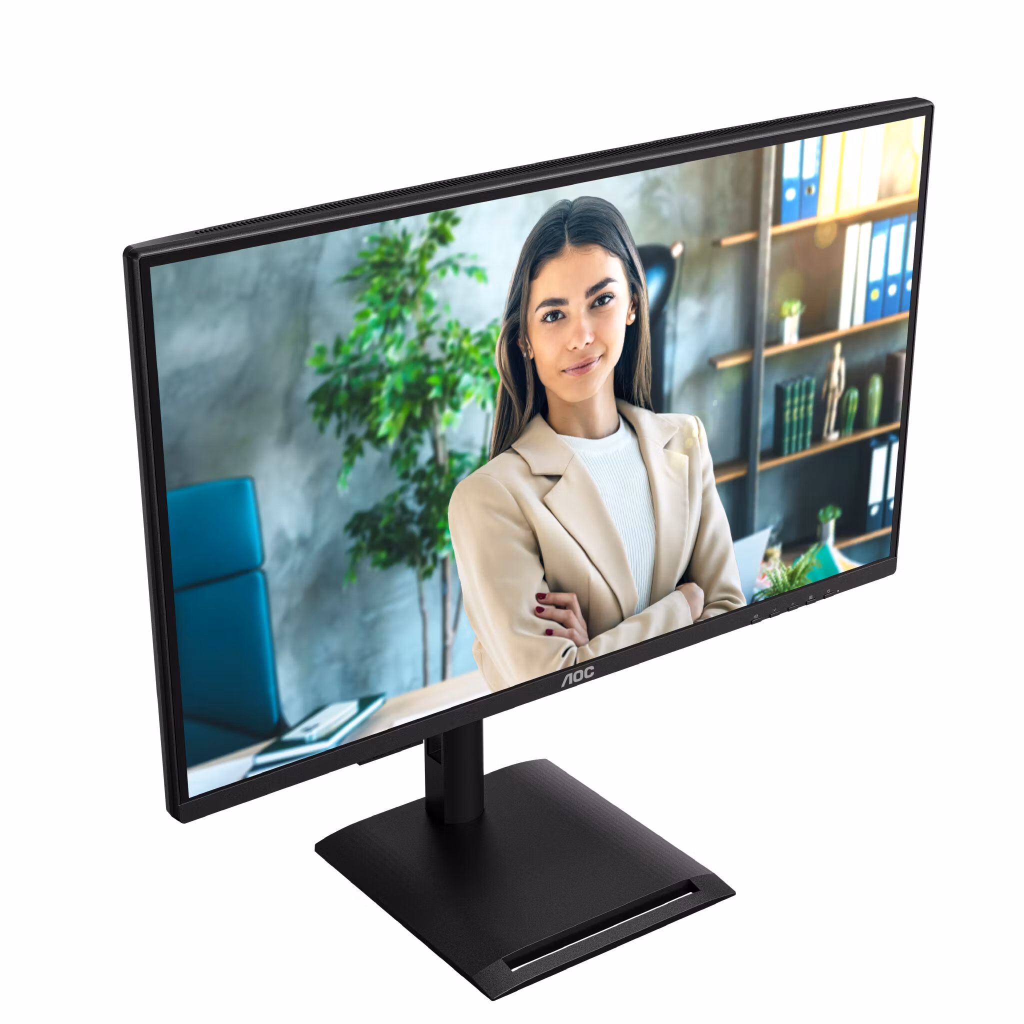AOC Q27P4U datorskärm 68,6 cm (27") 2560 x 1440 pixlar Wide Quad HD svart