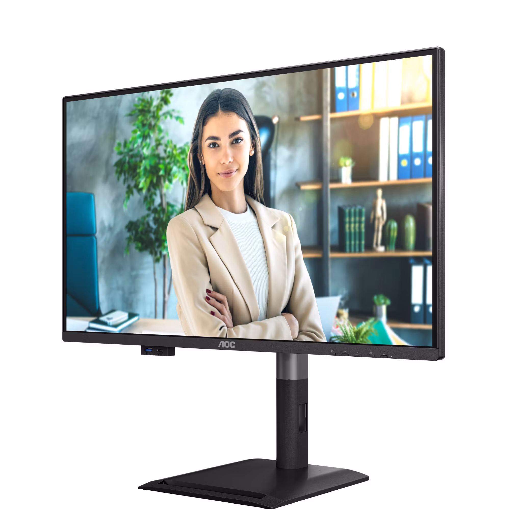 AOC Q27P4U datorskärm 68,6 cm (27") 2560 x 1440 pixlar Wide Quad HD svart
