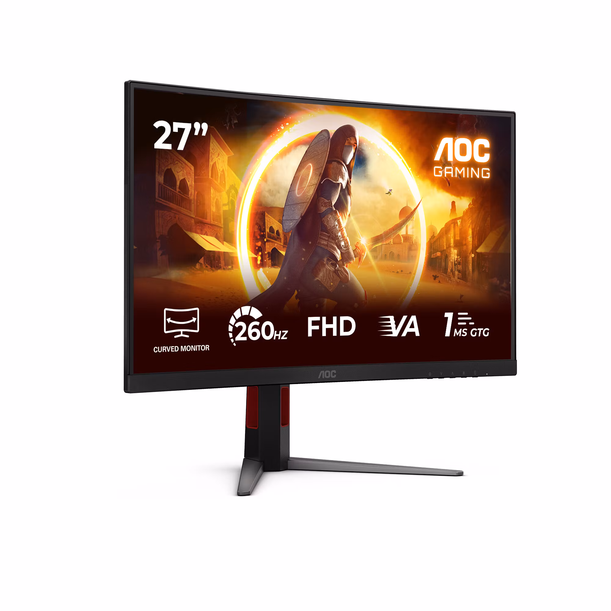 AOC G4 C27G4Z2 datorskärm 68,6 cm (27") 1920 x 1080 pixlar Full HD LCD svart, röd