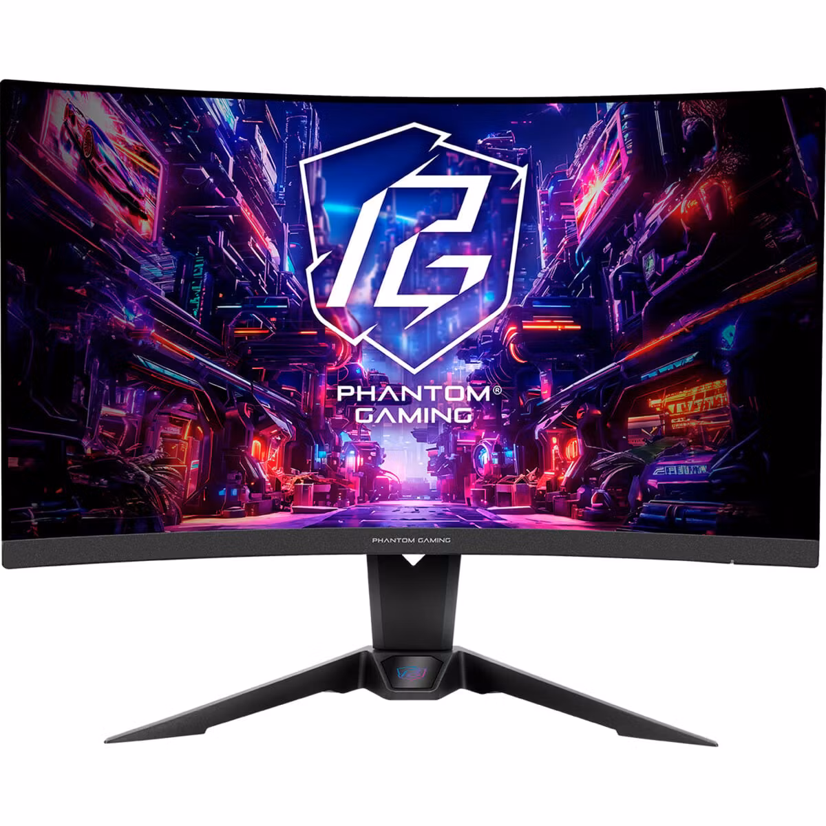 Asrock PG27QRT2A - 27 - svart, QHD, VA, böjd, FreeSync, Wi-Fi-antenn, 180Hz-panel