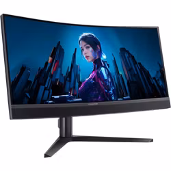 Acer Predator X34 V3 (X34V3bmiiphuzx), gaming-skärm – 34 tum – svart, UWQHD, VA, USB‑C, AMD FreeSync Premium, Mini‑LED, 180 Hz panel