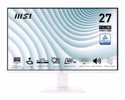 MSI Pro MP273AWDE bildskärm 68,6 cm (27") 1920 x 1080 pixlar Full HD LCD Vit