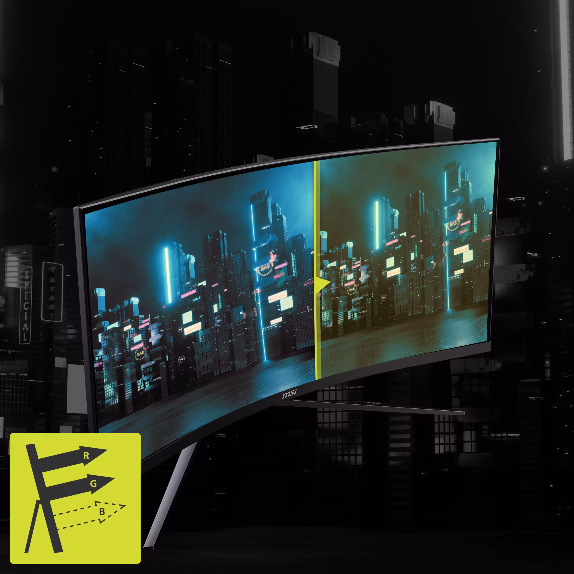 MSI MAG 345CQRDE datorskärm 86,4 cm (34") 3440 x 1440 pixlar UltraWide Dual Quad HD svart