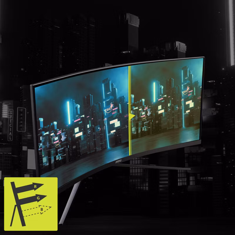 MSI MAG 345CQRDE datorskärm 86,4 cm (34") 3440 x 1440 pixlar UltraWide Dual Quad HD svart