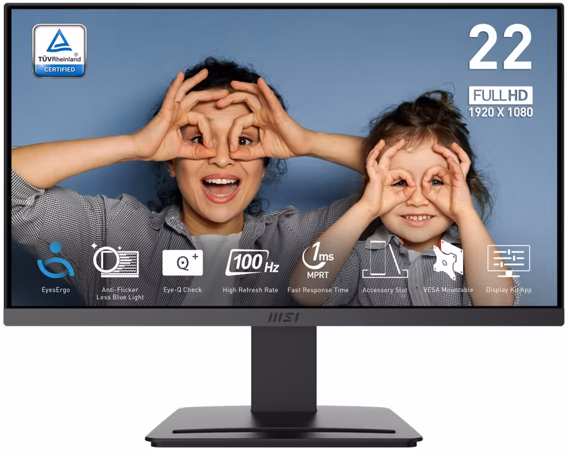 MSI PRO MP223 E2 datorskärm 54,5 cm (21,4") 1920 x 1080 pixlar Full HD LED Svart