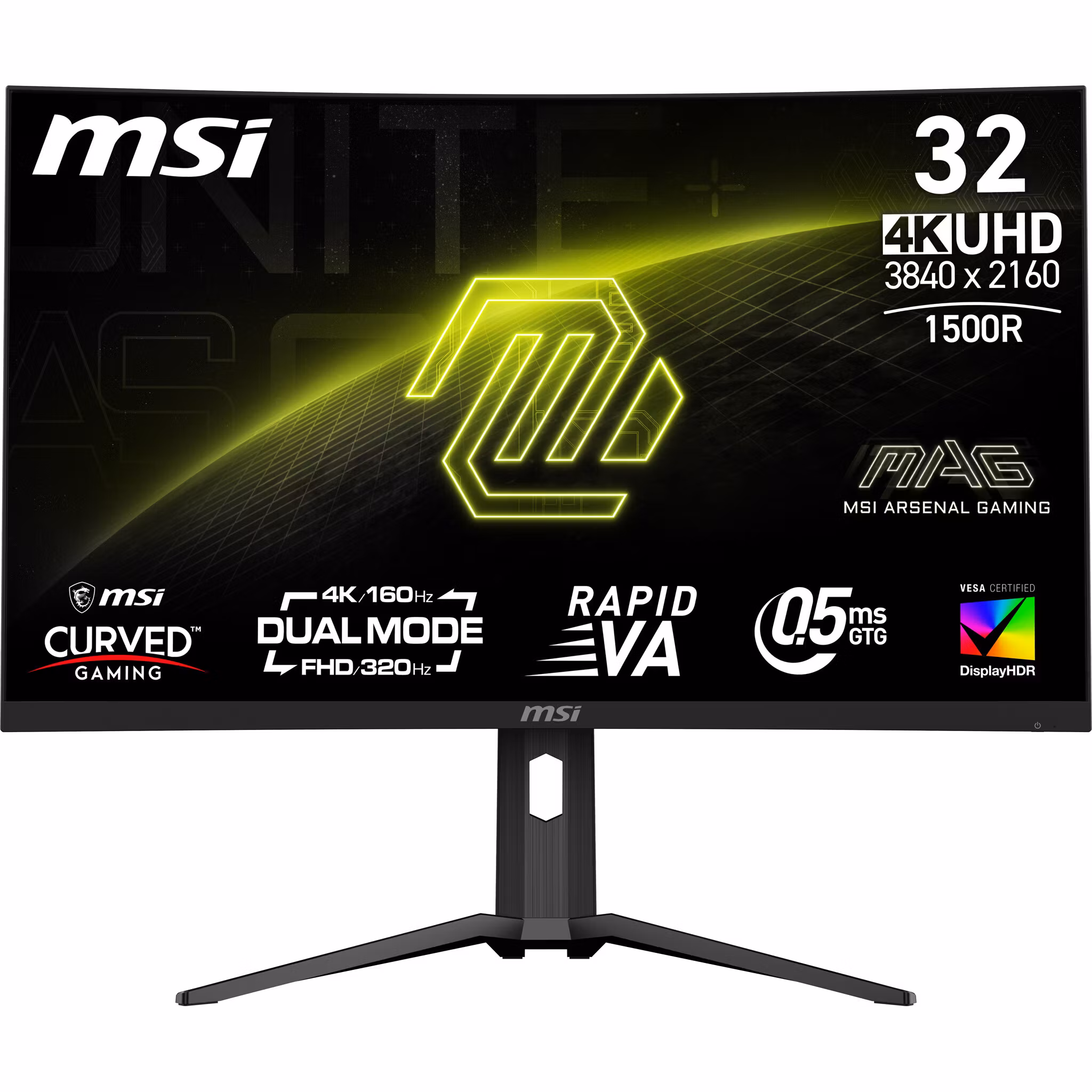 MSI MAG 321CUPDF bildskärm 80 cm (31,5") 3840 x 2160 pixlar 4K Ultra HD LCD svart