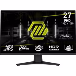 MSI MAG 274FDE gaming-skärm – 27 tum – svart, Full HD, Rapid IPS, HDR Ready, Adaptive-Sync, 200 Hz panel