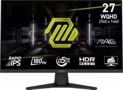 MSI MAG 274QF bildskärm 68,6 cm (27") 2560 x 1440 pixlar Wide Quad HD LCD Svart