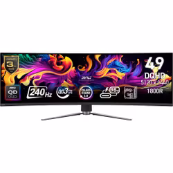 MSI MPG 491CQPXDE QD-OLED datorskärm 124,5 cm (49") 5120 x 1440 pixlar Dual QHD svart