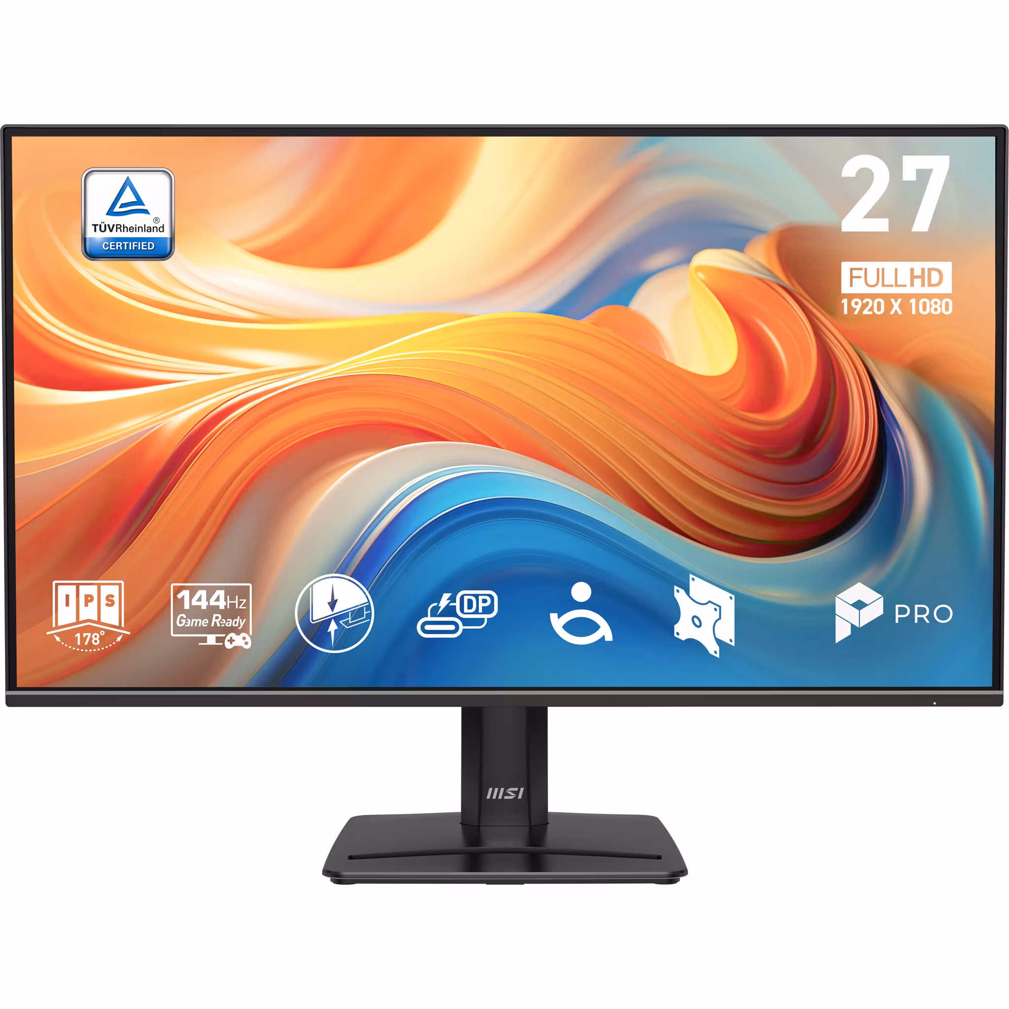 MSI Pro MP272 E14C datorskärm 68,6 cm (27") 1920 x 1080 pixlar Full HD LED Svart