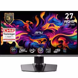 MSI MPG 271QRXDE QD-OLED datorskärm 67.3 cm (26.5") 2560 x 1440 pixlar Wide Quad HD svart