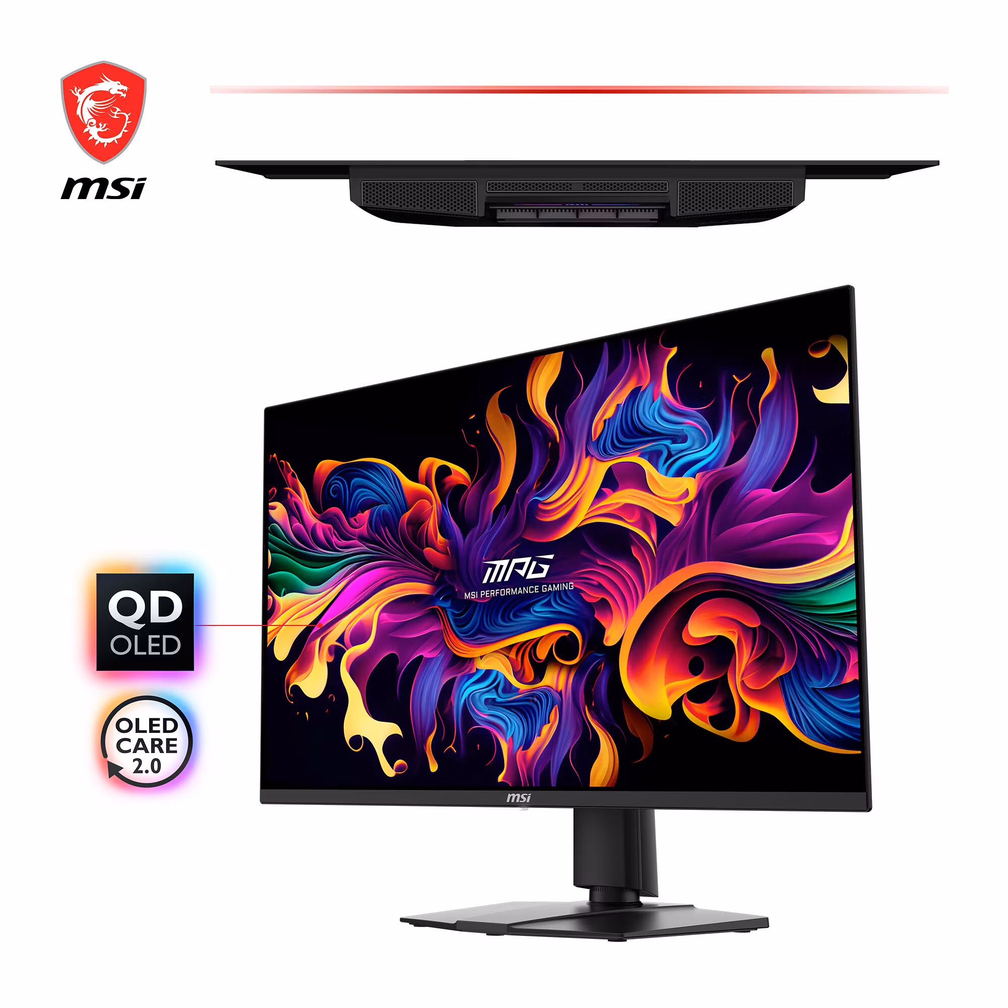 MSI MPG 271QRXDE QD-OLED datorskärm 67.3 cm (26.5") 2560 x 1440 pixlar Wide Quad HD svart