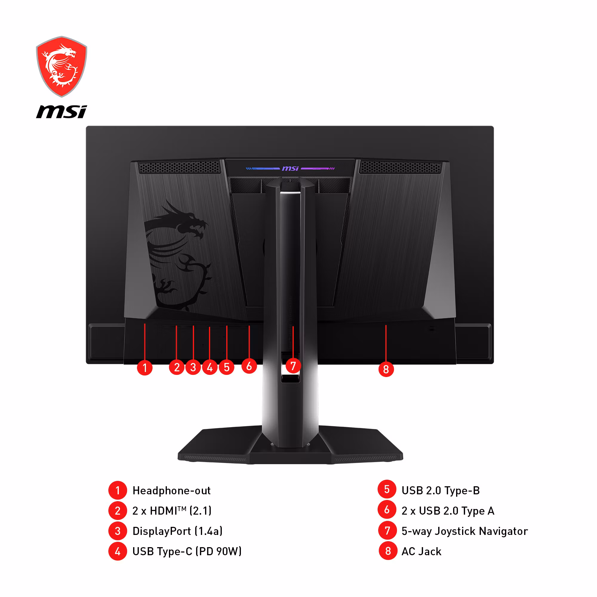 MSI MPG 271QRXDE QD-OLED datorskärm 67.3 cm (26.5") 2560 x 1440 pixlar Wide Quad HD svart