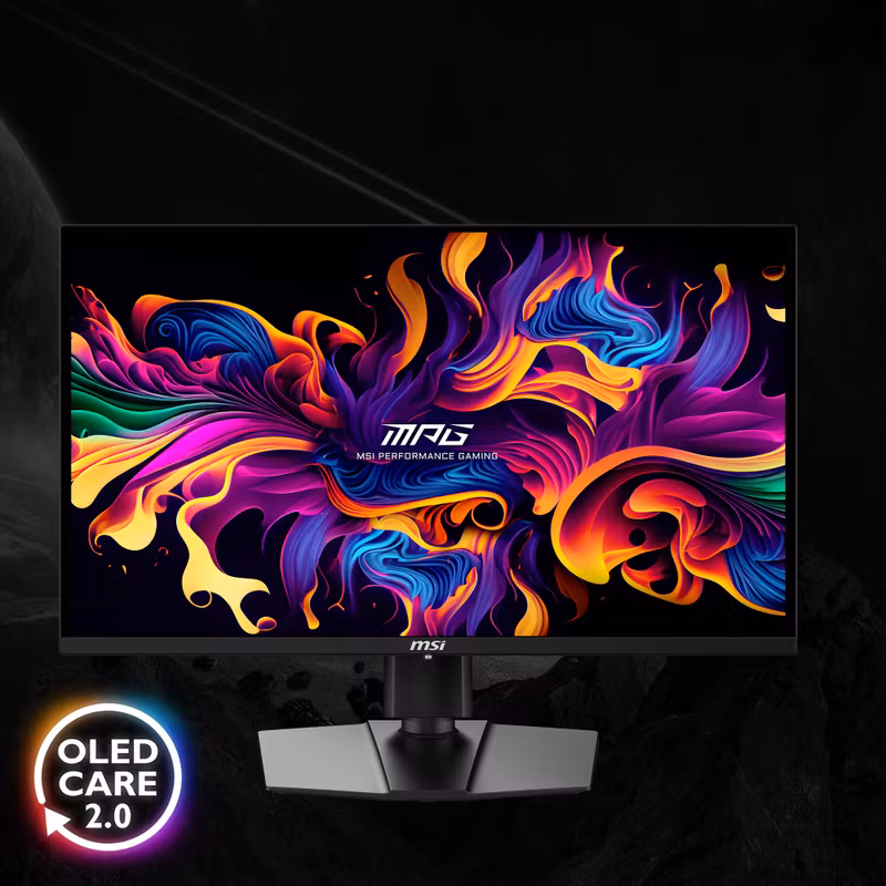 MSI MPG 271QRXDE QD-OLED datorskärm 67.3 cm (26.5") 2560 x 1440 pixlar Wide Quad HD svart
