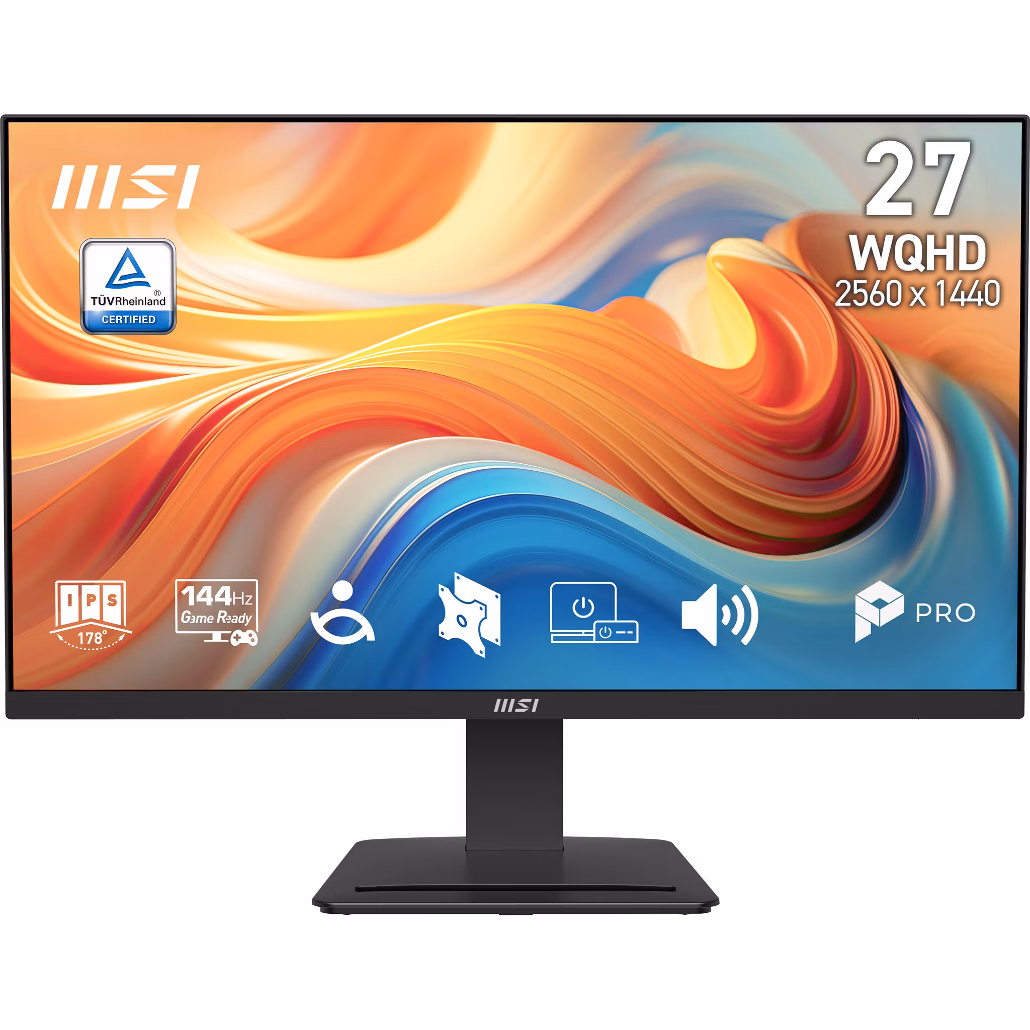 MSI Pro MP273Q E14 datorskärm 68,6 cm (27") 2560 x 1440 pixlar Wide Quad HD svart