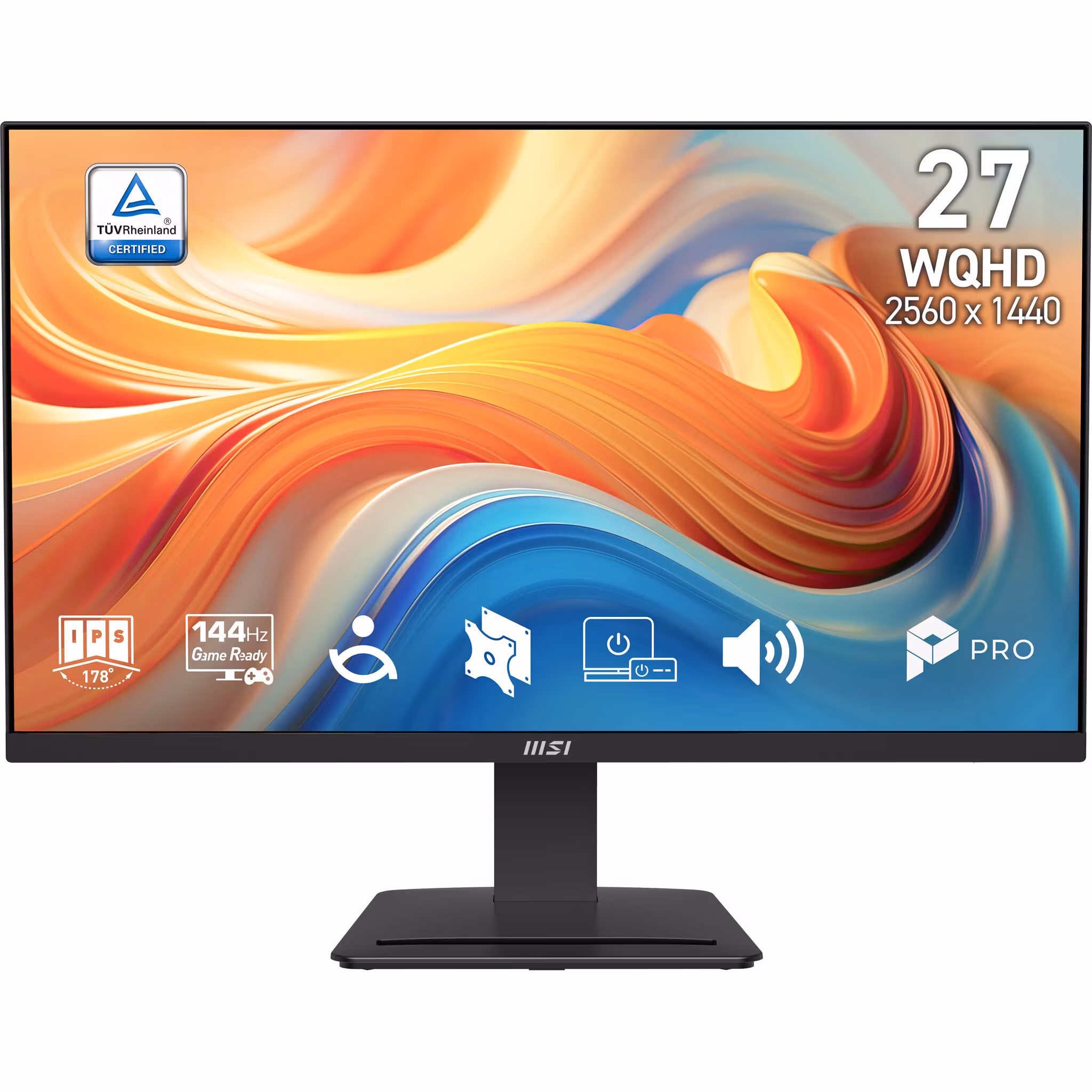 MSI Pro MP273Q E14 datorskärm 68,6 cm (27") 2560 x 1440 pixlar Wide Quad HD svart