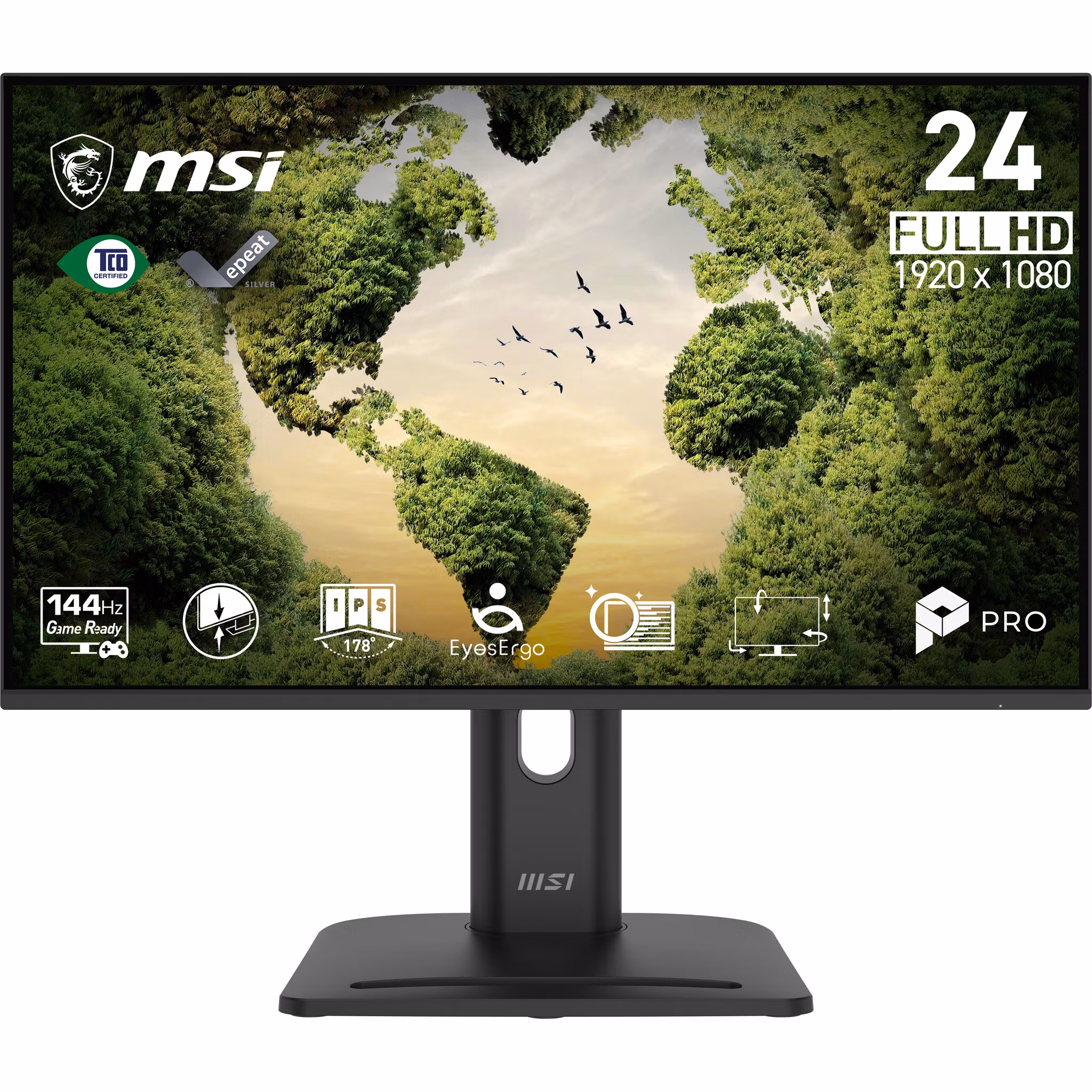 MSI Pro MP245PGN E14 bildskärm 60,5 cm (23,8") 1920 x 1080 pixlar Full HD LCD Svart