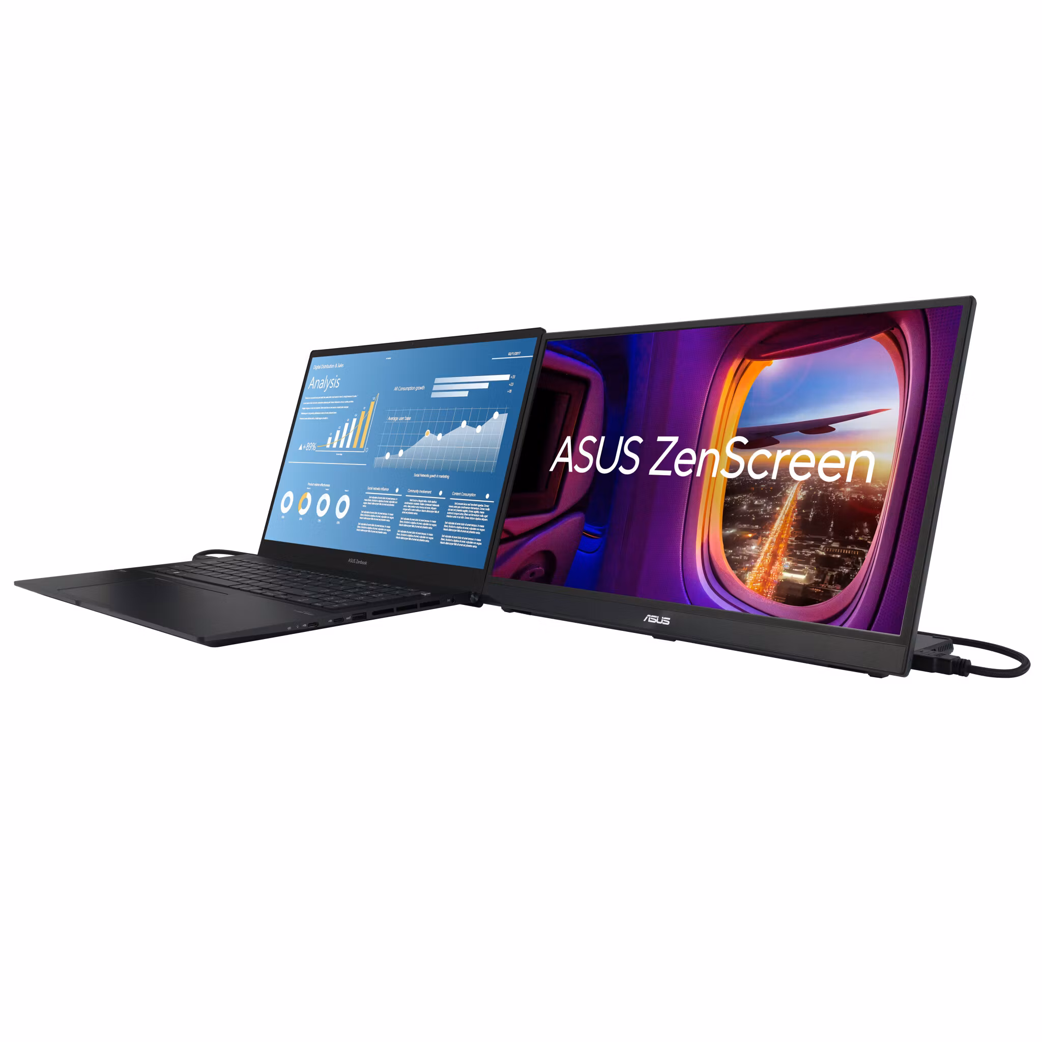 ASUS ZenScreen MB17AHG bildskärm 43,9 cm (17,3") 1920 x 1080 pixlar Full HD LCD Svart