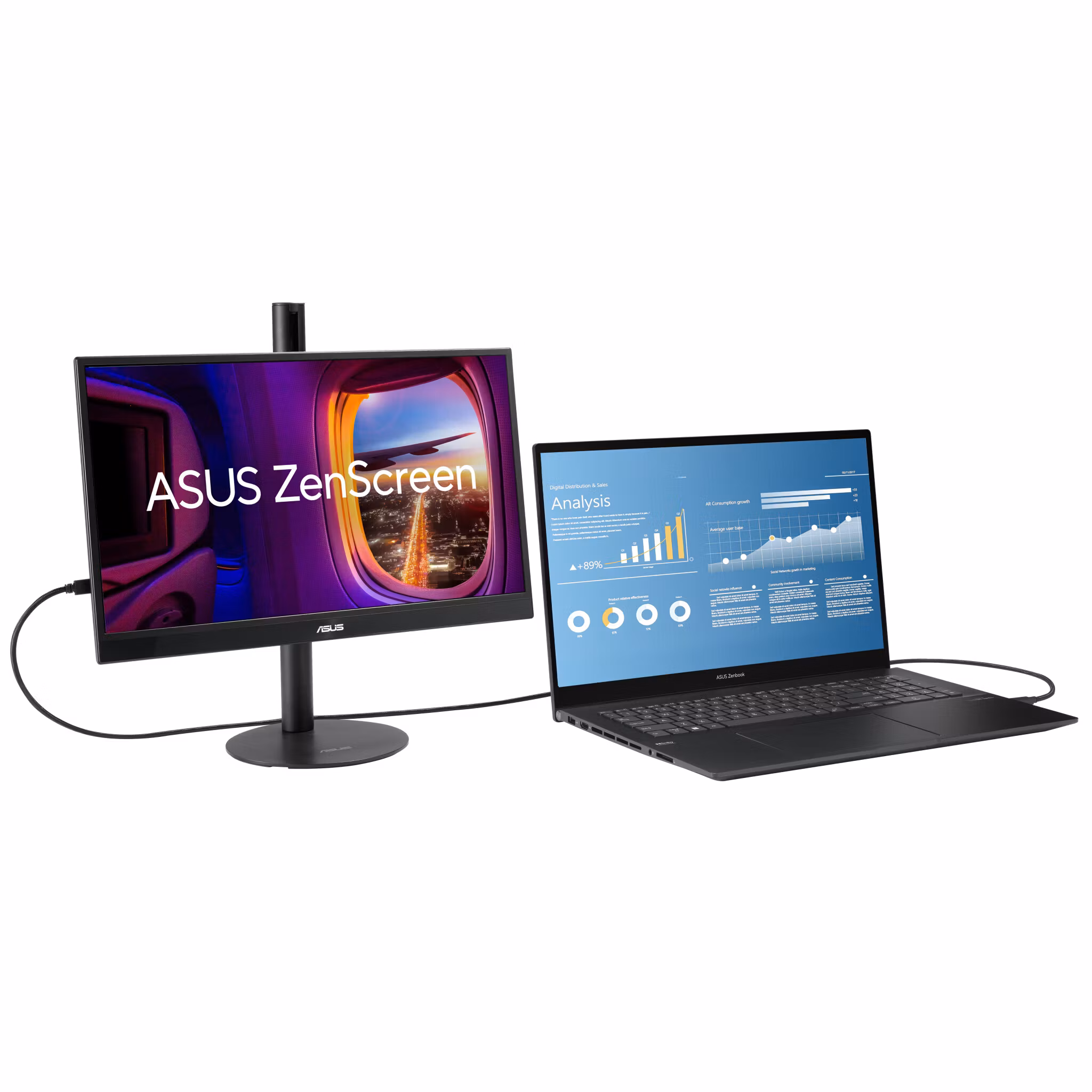 ASUS ZenScreen MB17AHG bildskärm 43,9 cm (17,3") 1920 x 1080 pixlar Full HD LCD Svart