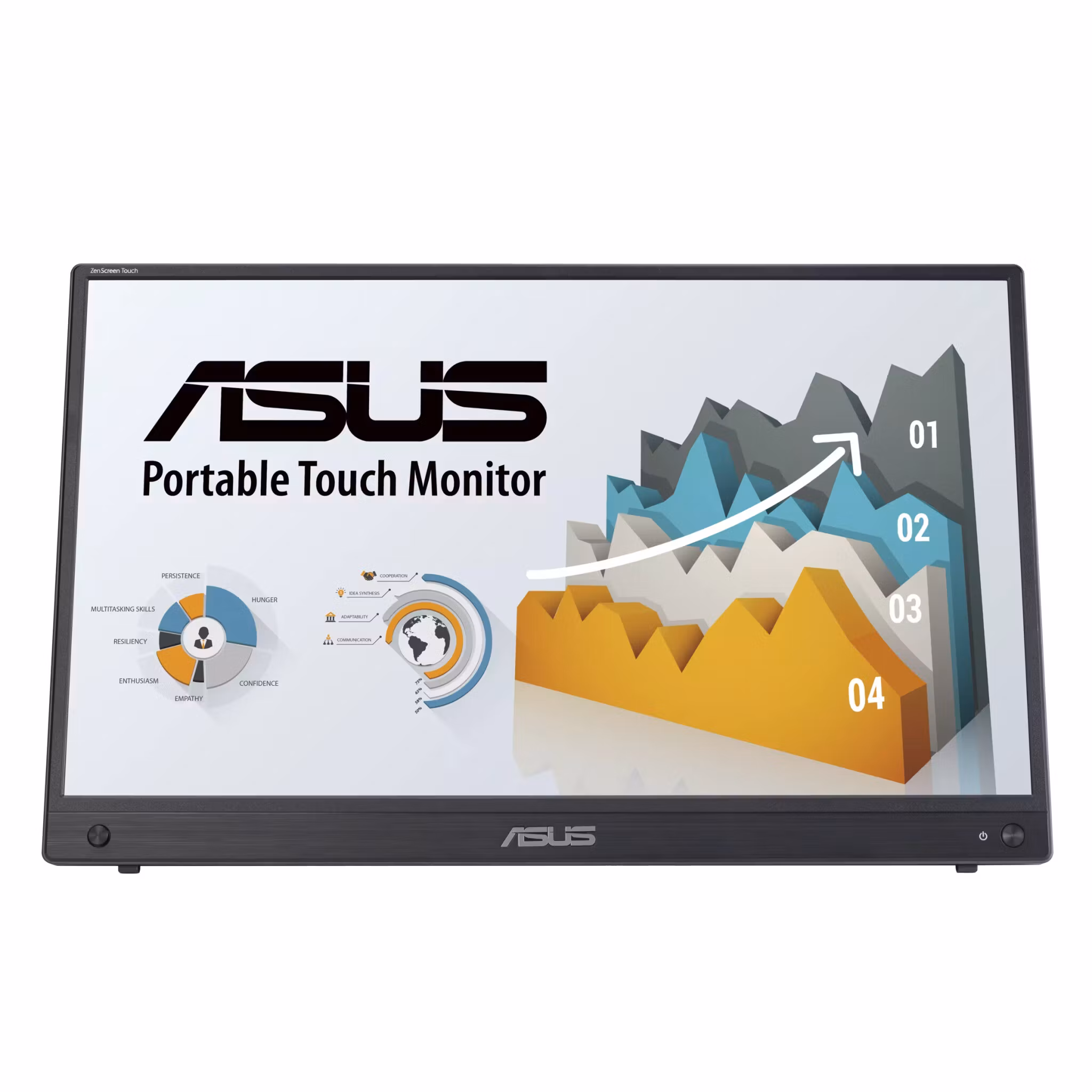 ASUS ZenScreen MB16AMTR bildskärm 39,6 cm (15,6") 1920 x 1080 pixlar Full HD LCD pekskärm svart