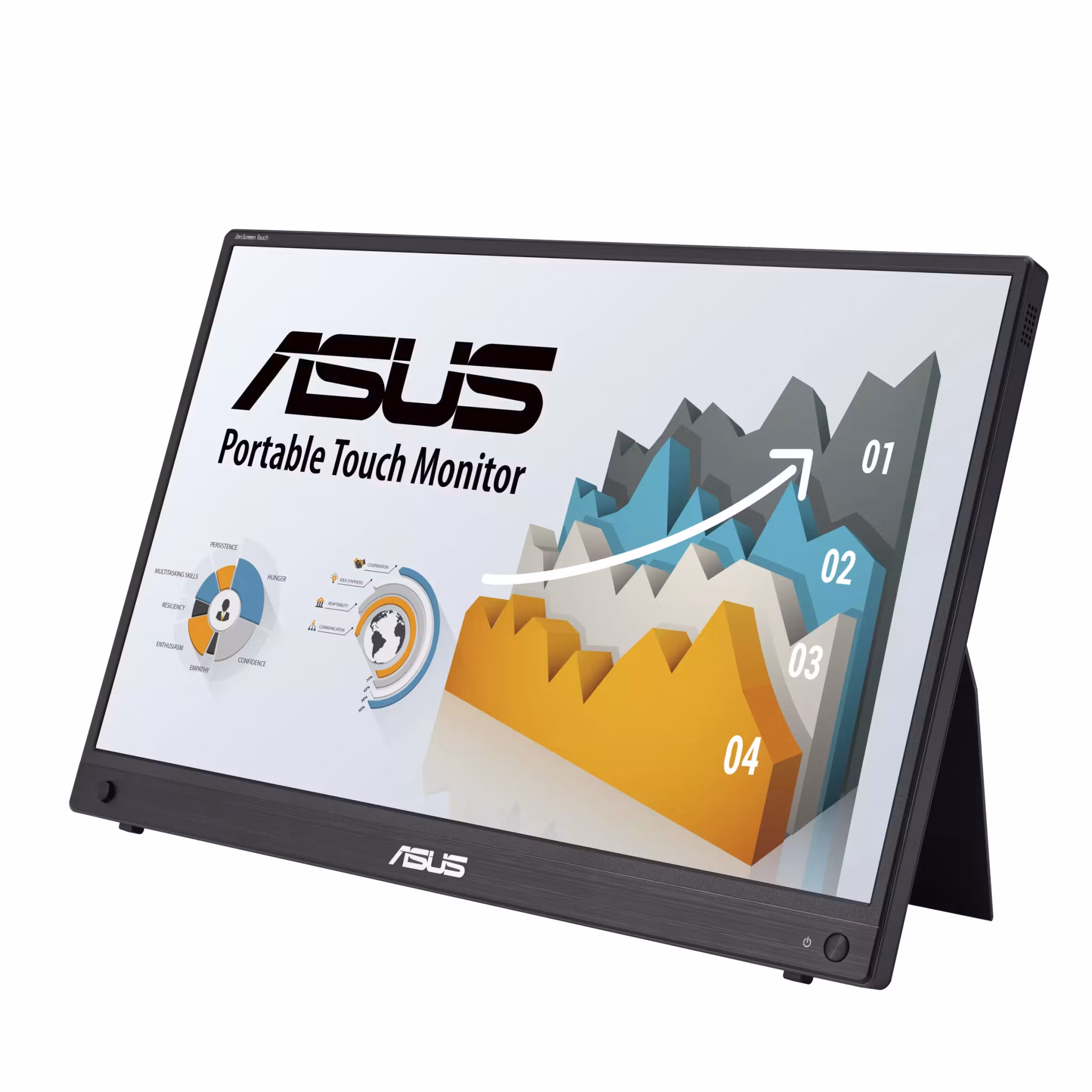 ASUS ZenScreen MB16AMTR bildskärm 39,6 cm (15,6") 1920 x 1080 pixlar Full HD LCD pekskärm svart