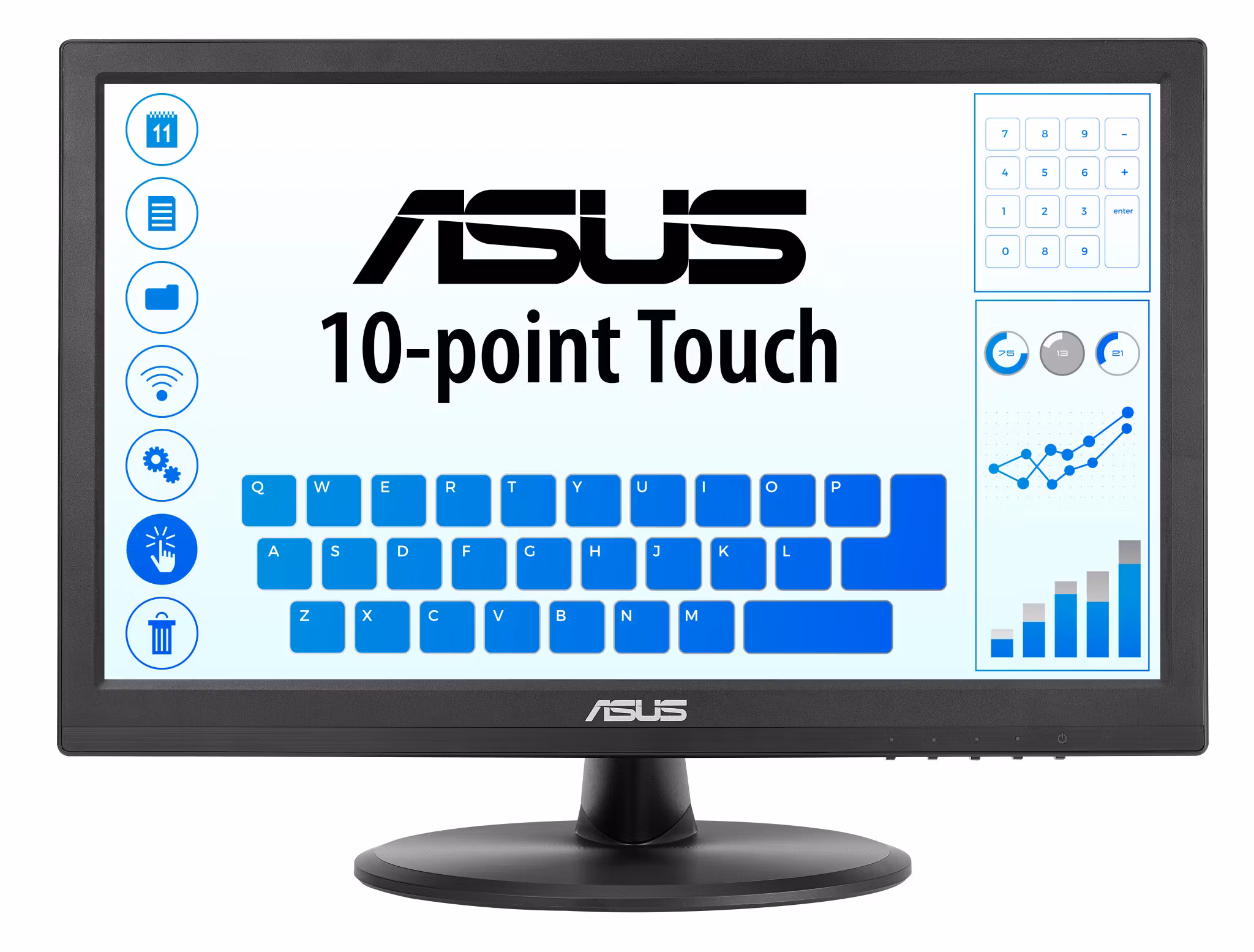 ASUS Touch VT169HE datorskärm 39,6 cm (15,6") 1920 x 1080 pixlar Full HD LED pekskärm bordsmodell svart
