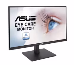 ASUS VA27AQ datorskärm 68,6 cm (27") 2560 x 1440 pixlar Quad HD LCD Svart