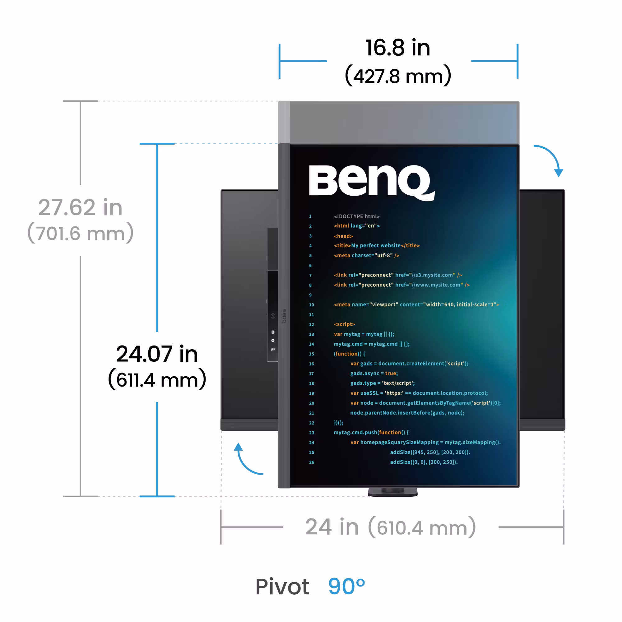 BenQ RD280UA datorskärm 71,6 cm (28,2") 3840 x 2560 pixlar 4K Ultra HD Svart