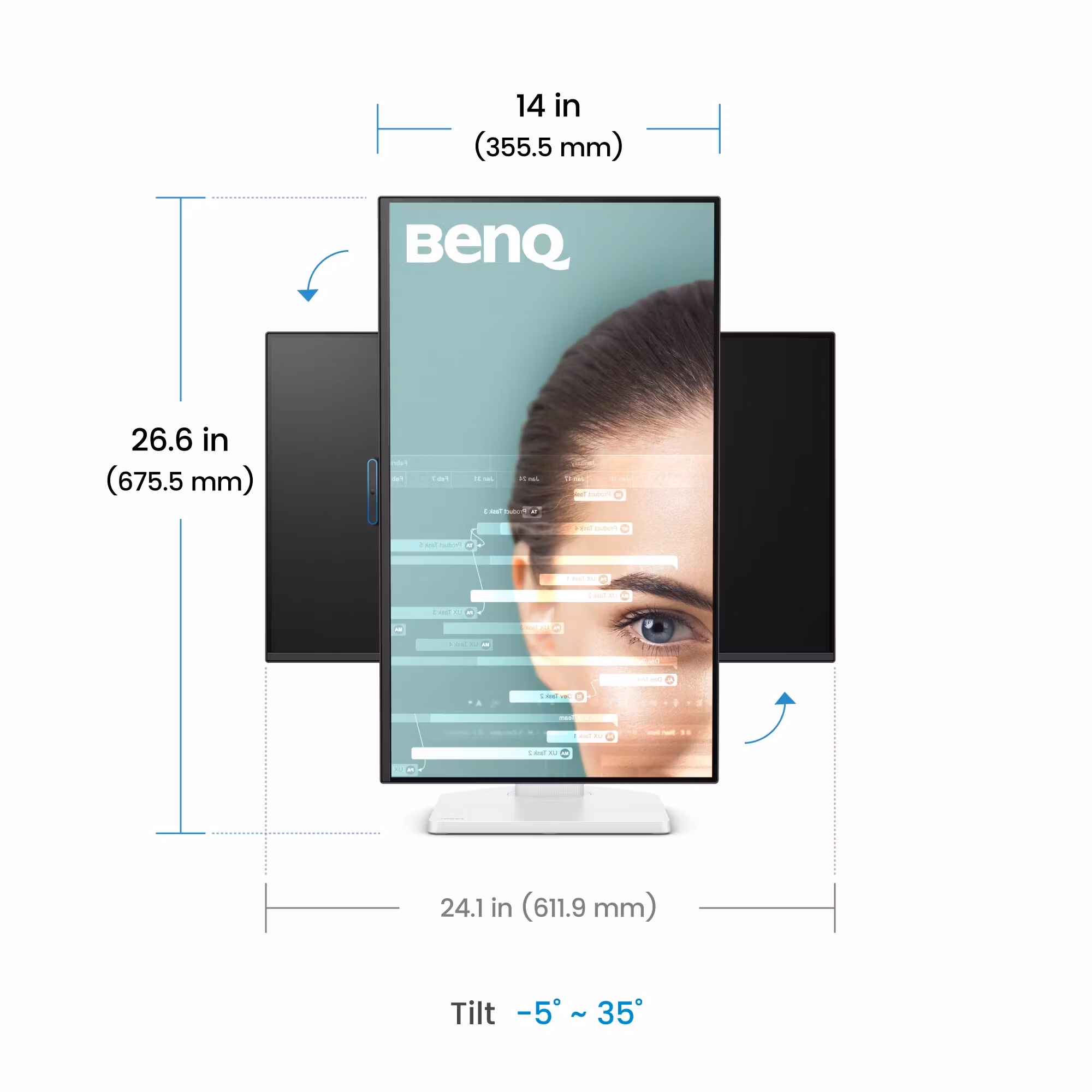 BenQ 27” 1080p FHD Eye-Care-skärm för hemmakontor