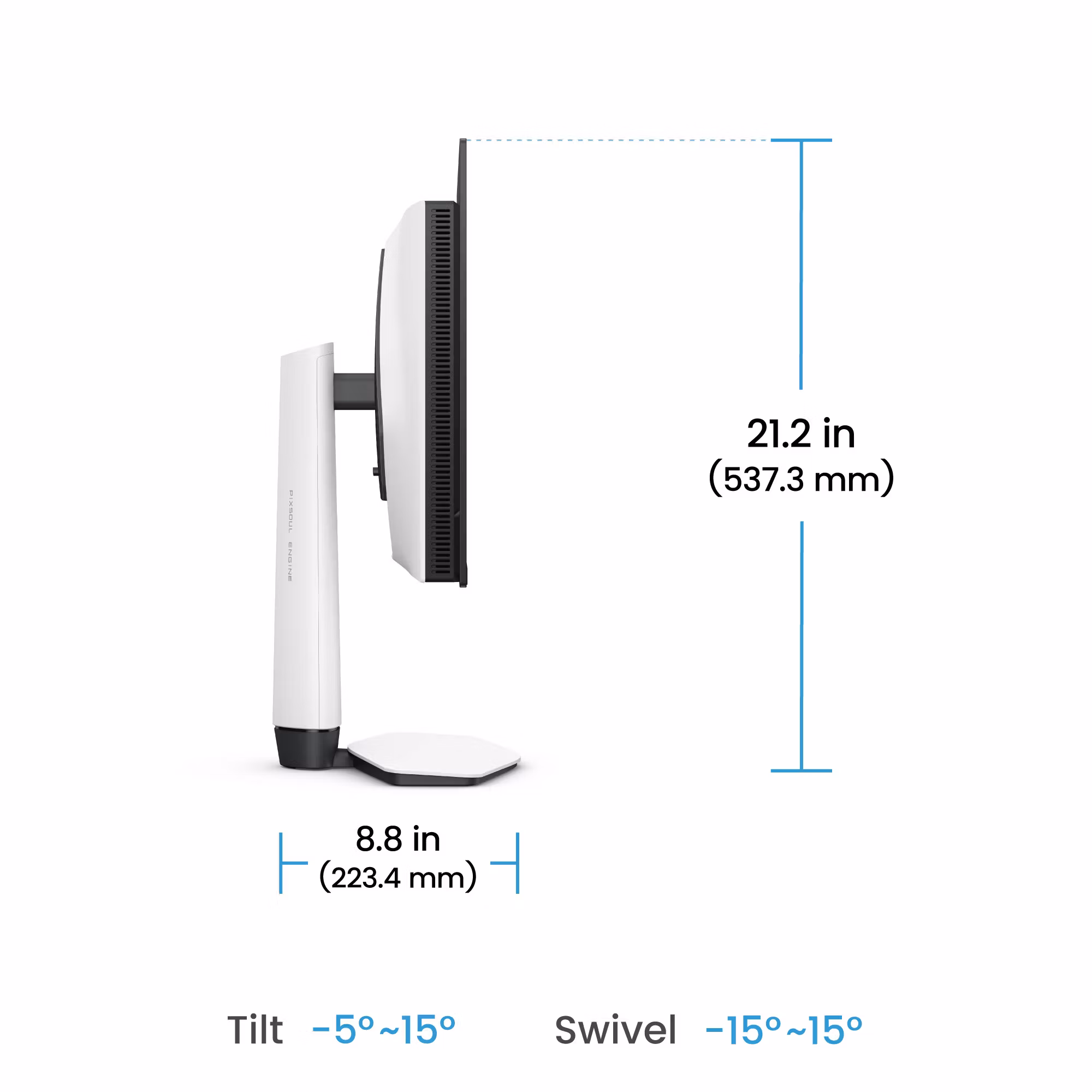 BenQ EX271UZ datorskärm 67,3 cm (26,5") 3840 x 2160 pixlar 4K Ultra HD OLED svart, vit