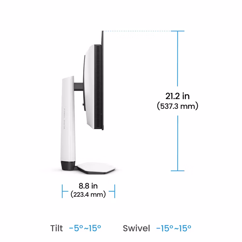 BenQ EX271UZ datorskärm 67,3 cm (26,5") 3840 x 2160 pixlar 4K Ultra HD OLED svart, vit