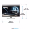 BenQ EX271UZ datorskärm 67,3 cm (26,5") 3840 x 2160 pixlar 4K Ultra HD OLED svart, vit