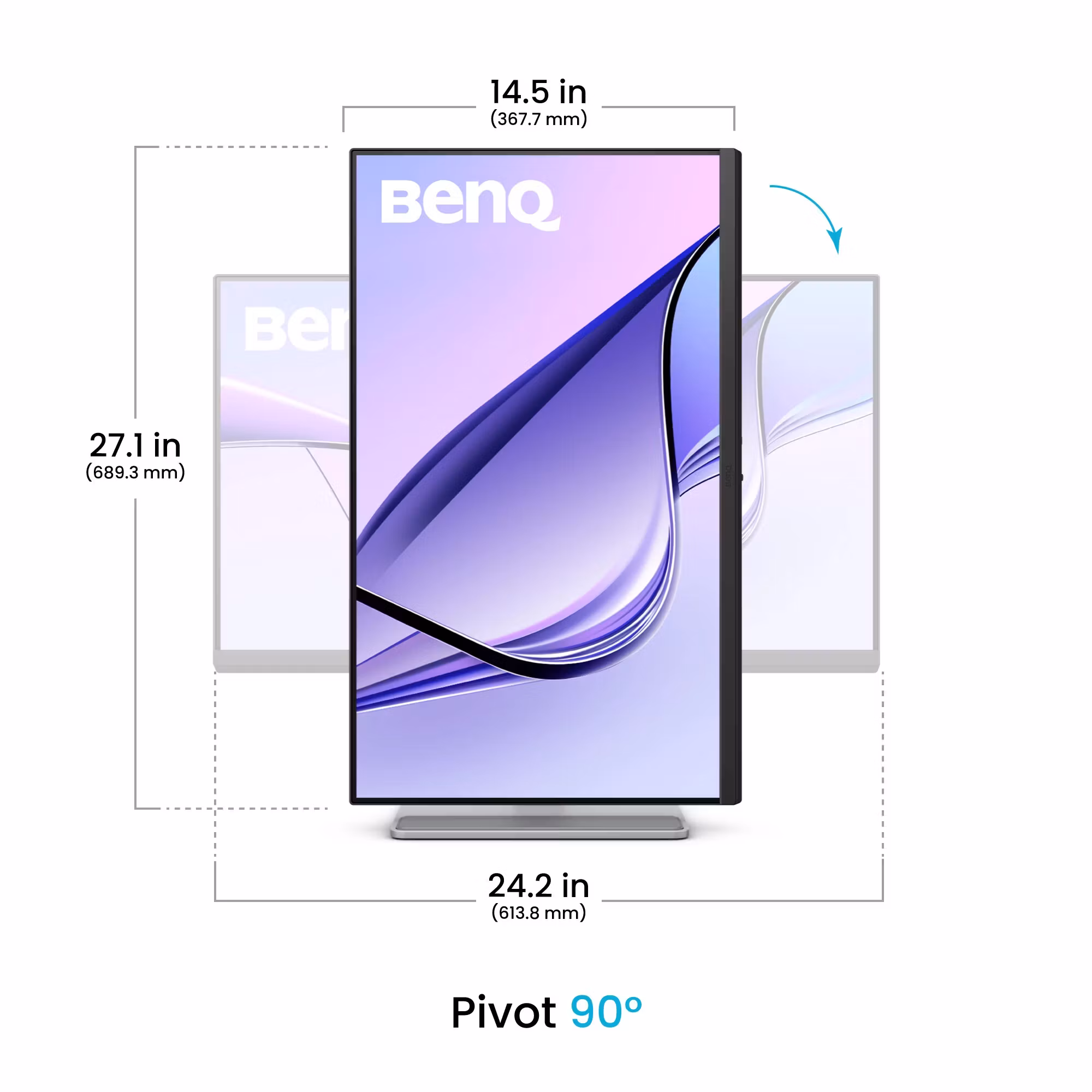 BenQ MA270UP bildskärm 68,6 cm (27") 3840 x 2160 pixlar 4K Ultra HD Vit