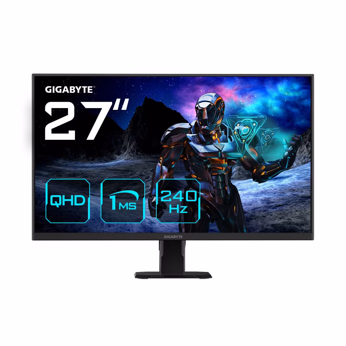 GIGABYTE GS27Q X 27" QHD Gaming-skärm - 2560 x 1440, 240Hz, 1ms, 300 cd/m², FreeSync Premium Pro, HDR Ready, HDMI 2.0, DisplayPort 1.4