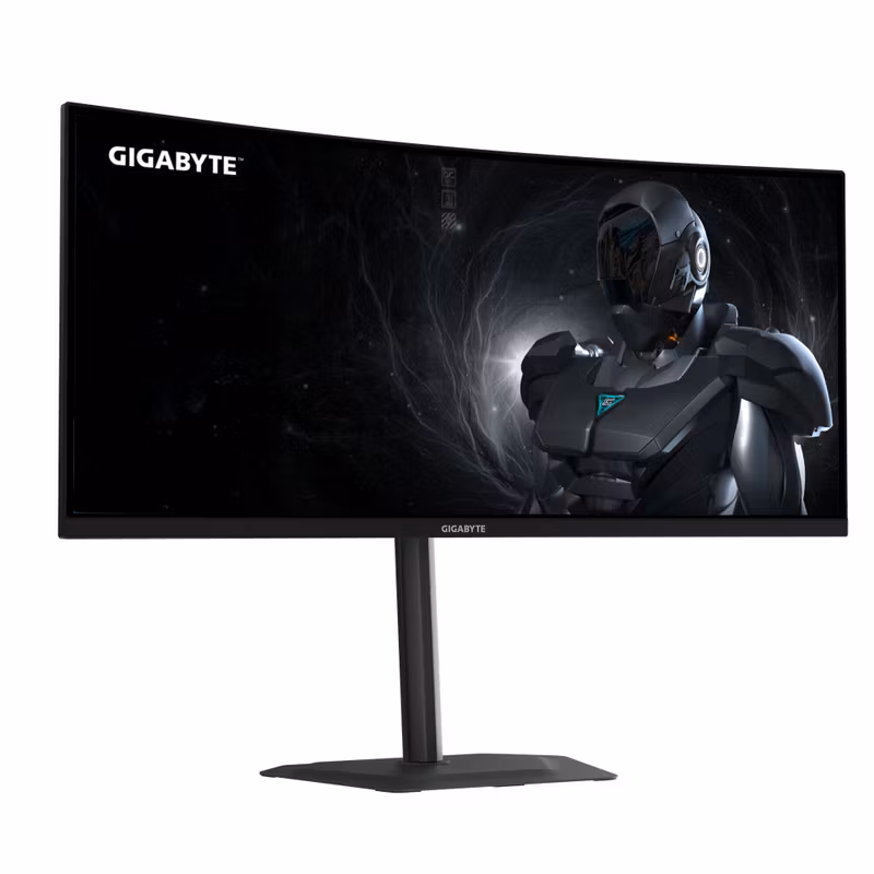 GIGABYTE GS34WQCA 34" WQHD Curved Gaming Monitor - 3440 x 1440, 1500R, 120Hz, 1ms, 300 cd/m², FreeSync Premium, HDR Ready, HDMI 2.0, Displayport 1.4