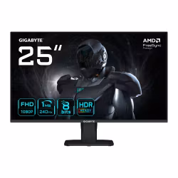 GIGABYTE GS25F2A 25" FHD Gaming Monitor - 1920 x 1080, 240Hz, 1ms, 300 cd/m², Display HDR 10, HDMI 2.0, DisplayPort 1.4