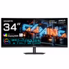 GIGABYTE MO34WQC36 34” WQHD böjd gamingmonitor - 3440 x 1440, 360Hz, 0.03ms, KVM, 300 cd/m², FreeSync Premium Pro, DisplayHDR True Black 500, HDMI 2.1, DisplayPort 2.1