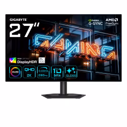 GIGABYTE MO27Q28GR 27” Glossy WOLED QHD Gaming-skärm - 2560 x 1440, 280Hz, 0,03ms, 335 cd/m², Display HDR True Black 500, HDMI 2.1, DisplayPort 1.4