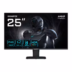 GIGABYTE GS25F14 25” FHD Gaming Monitor - 1920 x 1080, 144Hz, 1ms, 300 cd/m², Display HDR 10, HDMI 2.0, DisplayPort 1.2